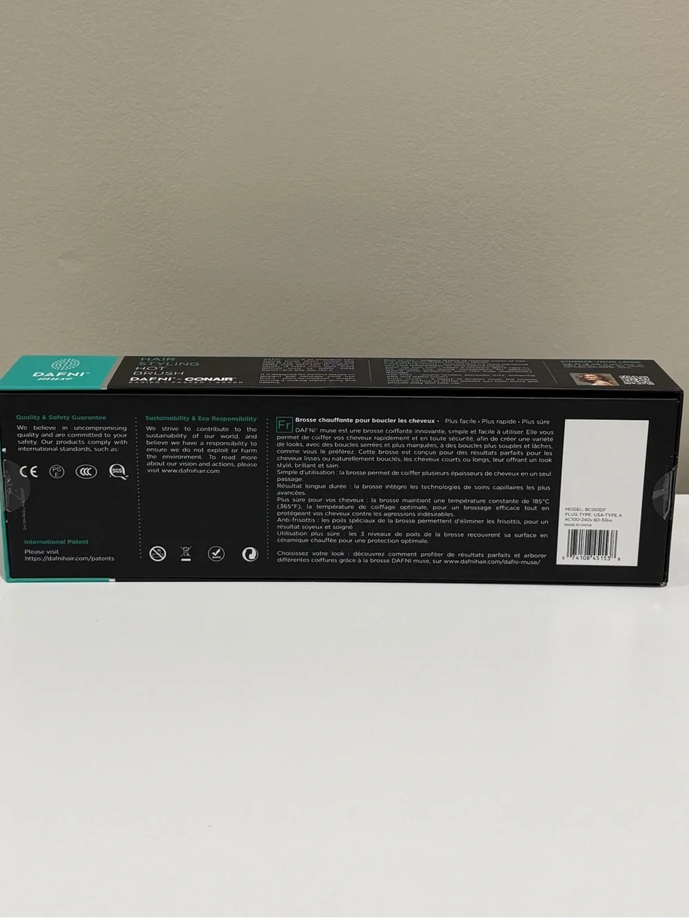 Dafni X Conair Hairstyling Hot Brush Model BCOO1DF Open Box